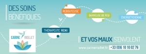 Une création graphique pour Carine Riollet Rebouteuse - Therapeute Reiki - Energeticienne basée à Orange et Avignon