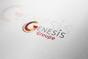 Réalisation graphique pour le logo Genesis Groupe - ESN située à Lyon